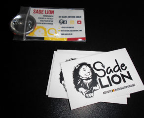 Logo et carte de visite - Artiste Pluridisciplinaire "Sade Lion"