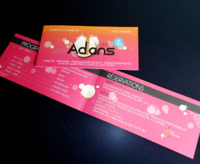 Carton d'invitation pour l'event annuel - Adans & Fils SA